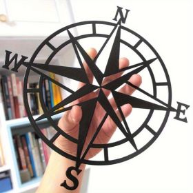 CIFbuy Metal Baked Paint Nautical Compass Rose Wall Art Vintage Navigation Decor (TikTok, temu pickup)