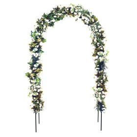 78"H x 45"W Metal Garden Arch Trellis; Wedding Arch,Adjustable Arbor Trellis for Garden Climbing Plants Support or Wedding Decor