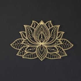 CIFbuy Zen Mandala Lotus Aluminum Wall Art Holiday Gift Home Decor(TikTok, Temu Pick-up Service) (Option: Defaulttitle)