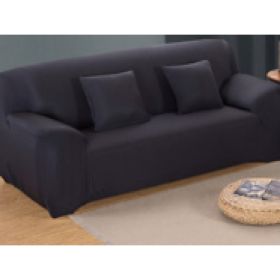 Solid Corner Sofa Covers Couch Slipcovers Elastica Material Sofa Skin Protector Cover Sofa Armchair (Option: 22-Pillowcase×2)