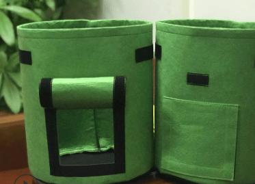 Breathable Potato Tomato Vegetable Plant Growth Bag (Color: Green, size: medium)